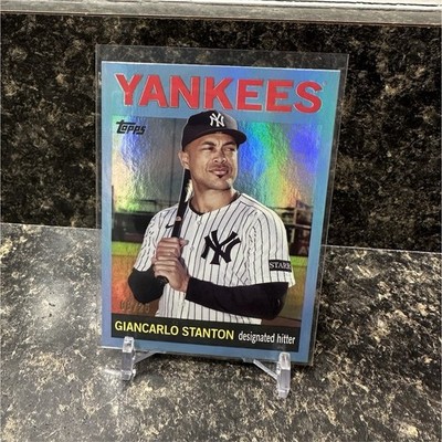 Topps 2025 Archives 1964 Blue Foilboard 08/25 Giancarlo Stanton Yankees #100