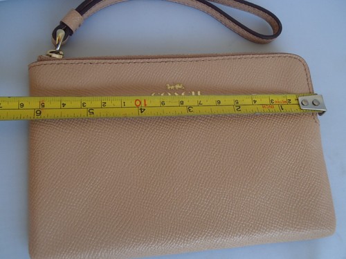 Coach Pink Leather Zip Wristlet Pouch - Picture 5 of 6