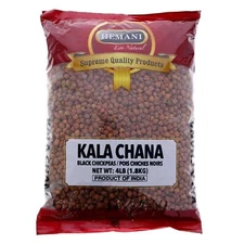 HEMANI Kala Chana I Desi Chickpeas I - 4LB (1.8KG) I Black Dry Chickpeas I...
