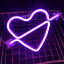 thumbnail 10  - Colorful LED Neon Sign Light Wall Hanging Night Lamp For Bar Home Party Decor