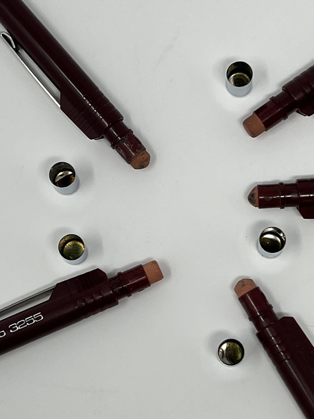 Lot of 5 Vintage Swan Stabilo Cassetto 3255 Mechanical Pencil 0.5mm Burgundy