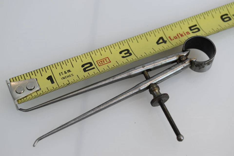 General Tool USA 4" Inside Caliper Screw Set Round Leg Vintage Machinist - Image 4 of 4