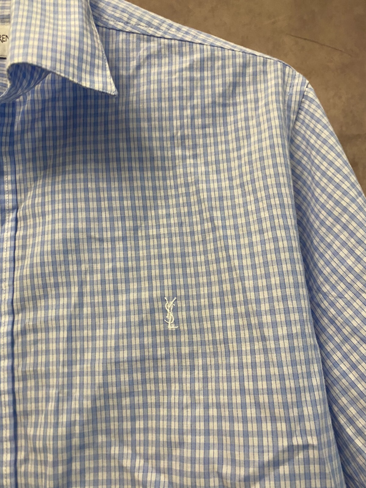 Camicia a quadri YSL Yves Saint Laurent di lusso di marca taglia M