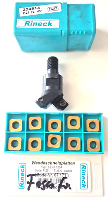 RINECK 224814 45° threaded type cutter for chamfering SEKX INSERT INCLUDED