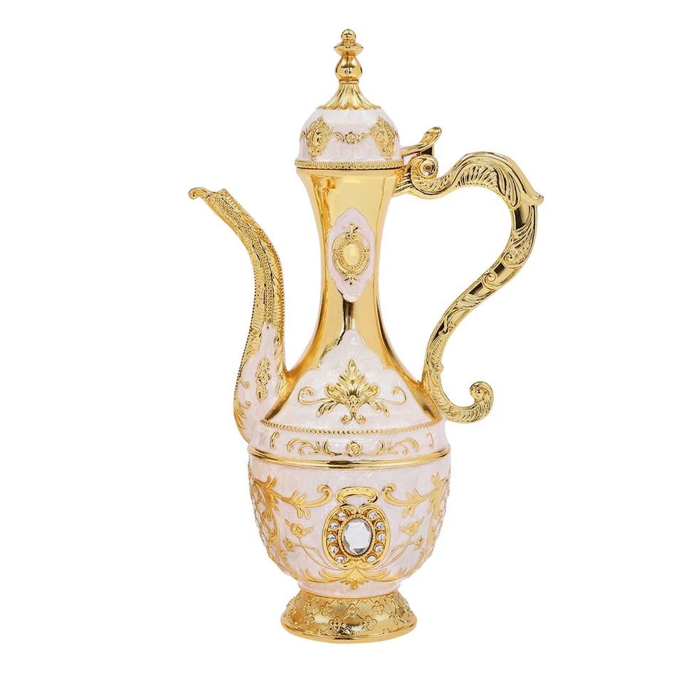 Vintage Turkish Tea Set with 6 Cups, Teapot, and Decorative Tray - Image 2 of 4