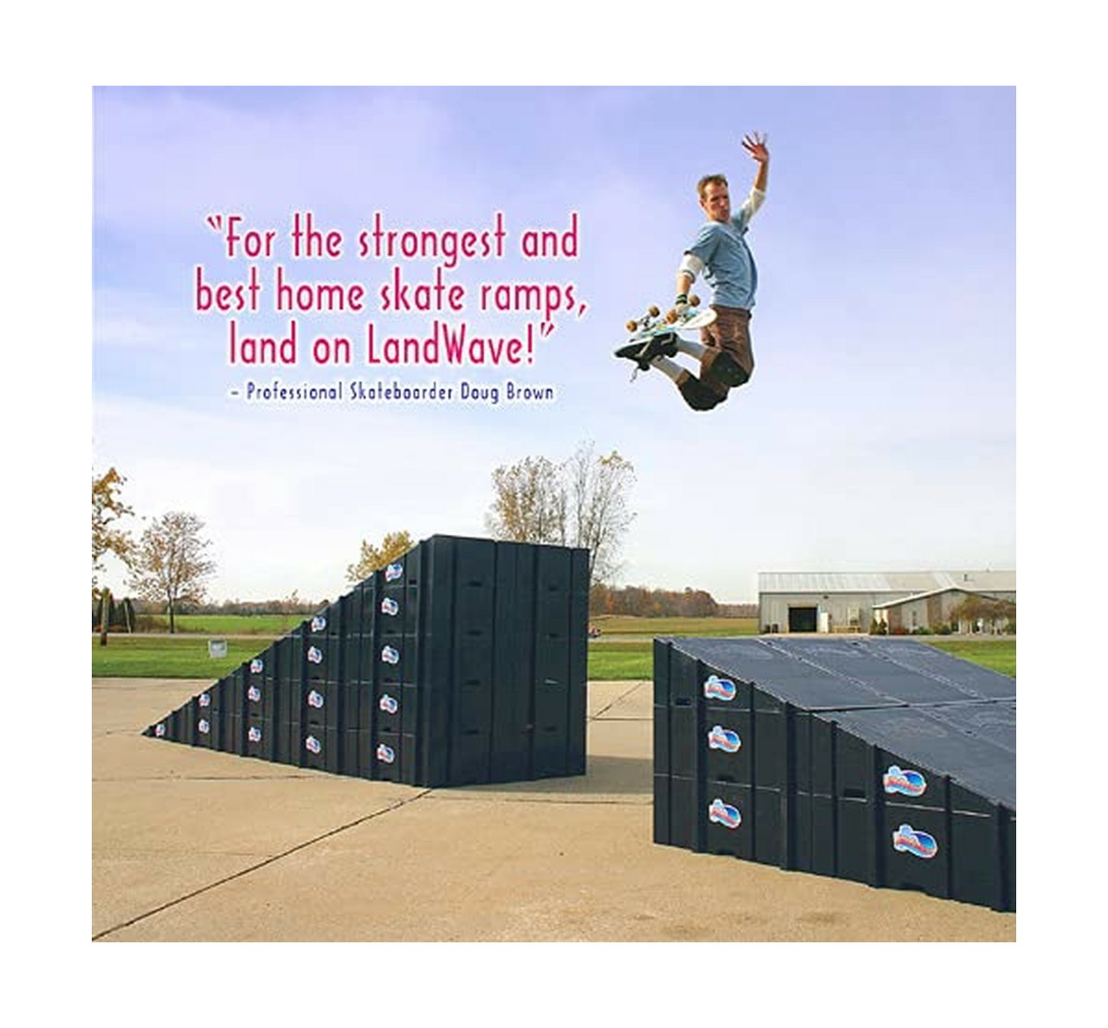 LandWave LWSPB Skateboard Starter Kit with 2 Ramps and 1 Deck - Black ...