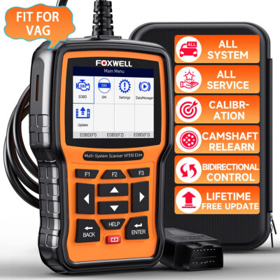 FOXWELL NT510 Elite Bidirectional OBD2 Scanner All System Diagnostic for AUDI