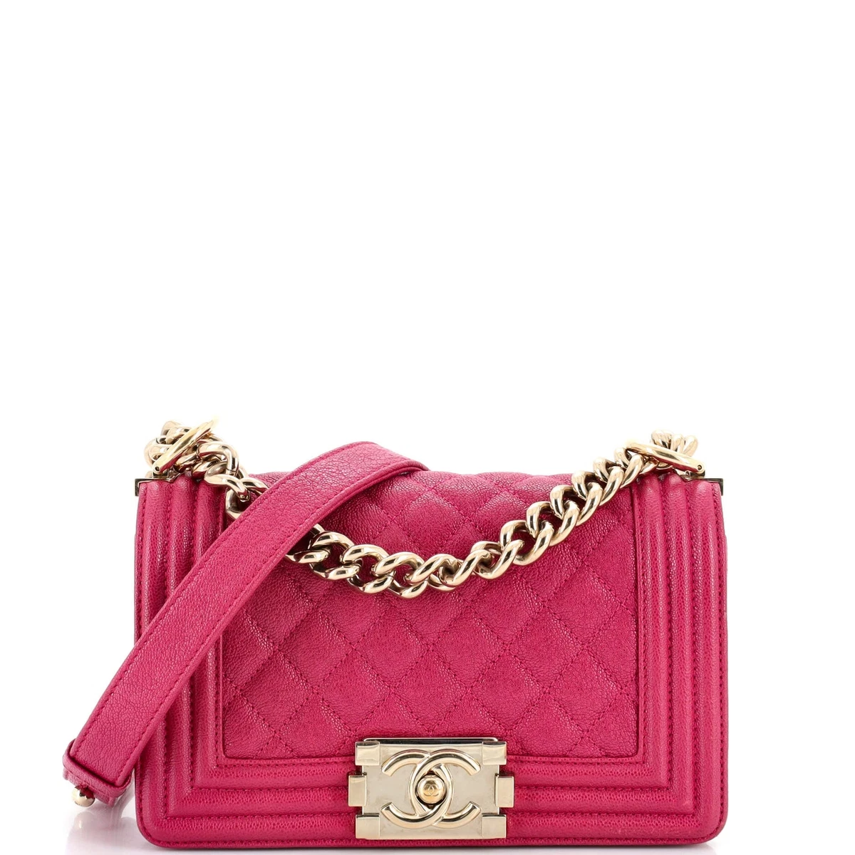 Chanel boy pink caviar sales