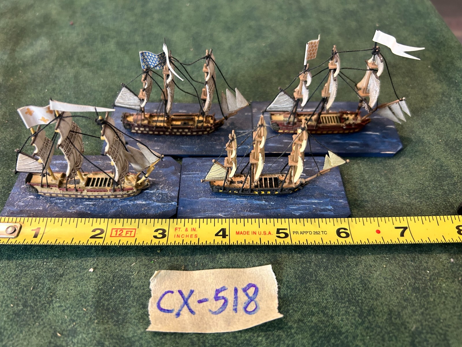 1/800 Well Painted Age of Sail Ships Lot CX518 eBay