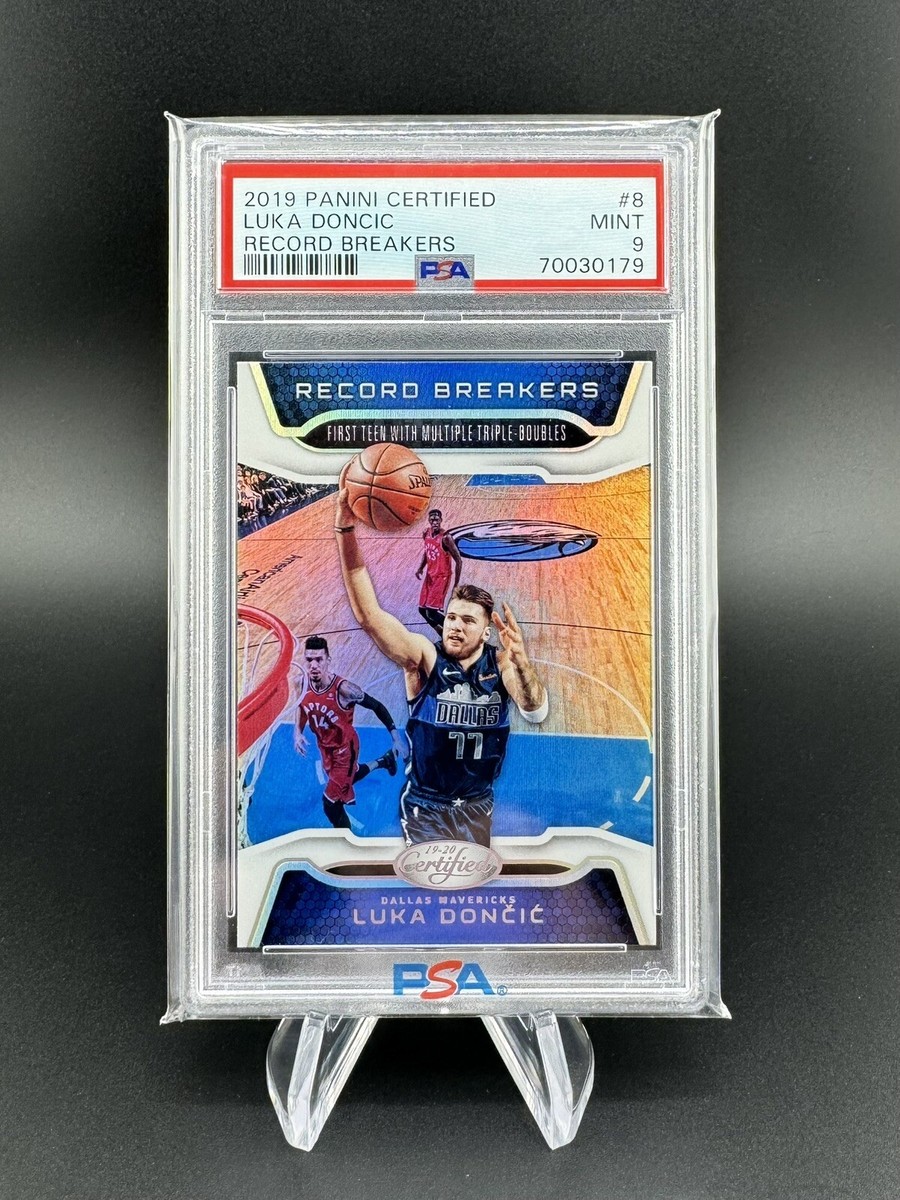 2019 Panini Certified #8 Record Breakers Luka Doncic PSA 9 (MINT