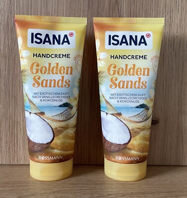 (99,95 /L) Isana Handcreme Golden Sands Vegan Exotisch Set 2x100ml