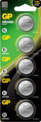 4891199063954 BATERIA GUZIKOWA LITOWA 3V CR2450 GP BATTERY