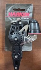 Harken 2658 40 mm Carbo Fiddle Block w/ Becket & Cam Cleat - NEW, FREE SHIP!!