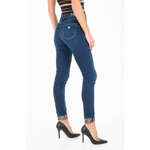 JEANS GUESS DONNA 1981 D2R70 MACULATA BLU SCURO DENIM | eBay