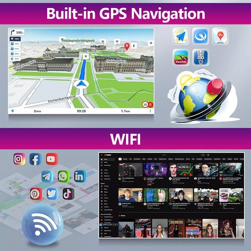 Android 13 Carplay For Fiat Freemont 12-20 Car Stereo Radio Player GPS BT 2+32G - Picture 9 of 23