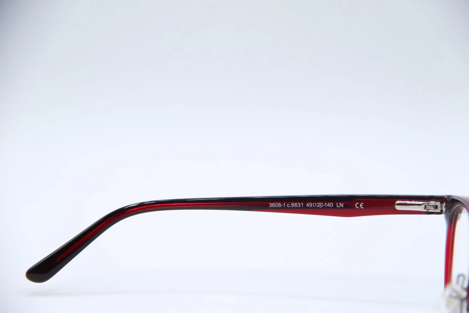 NUEVAS GAFAS PRODESIGN DINAMARCA 3608-1 C. 6631 NEGRO ROJO MONTURAS AUTÉNTICAS 49-20 Foto 3 de 4