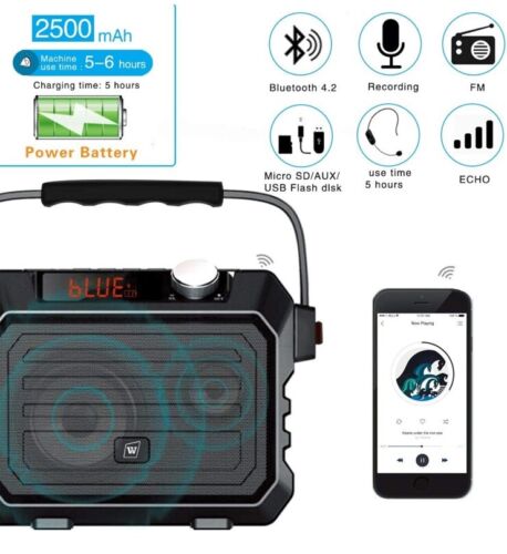 W WINBRIDE Wireless Voice Amplifier for Teachers, 30W Portable PA Speaker Sys... - Picture 4 of 5