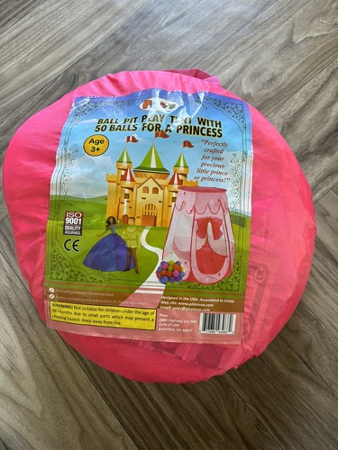 Princess Ball Pitt Tent Girls Kids Playhouse - Pop Up Play Tent