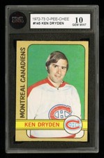 1972-73 O-Pee-Chee #145 Ken Dryden Montreal Canadiens ~ KSA 10 Gem Mint