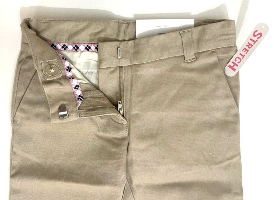 IZOD Slim Fit Shcoolwear Khaki Pants Sz 6/XS - Image 3 of 4