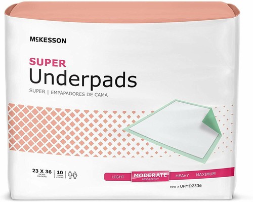 McKesson Super Underpad, Moderate Absorbency 23 x 36 Inch, Case of 150 - 第 1/3 張圖片