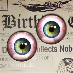 1/" Glass Eyes Realistic Human Doll Taxidermy Eyeballs 25mm