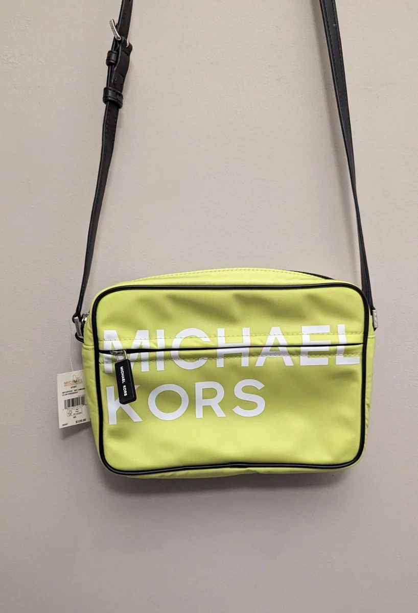 🌞MICHAEL KORS MANHATTAN BLACK NEON CROSSBODY SCHOOL SATCHEL BAG*GIFT  BOX*🌺NWT! | eBay