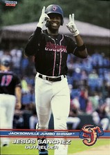 2021 Choice Jacksonville Jumbo Shrimp #25 Jesus Sanchez Rookie Miami Marlins
