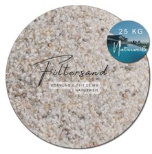 25kg weißer Filtersand Filterkies Filterquarzsand Poolsand für Sandfilteranlagen