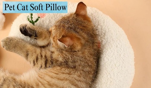 Pet Cat Pillows for Cats Dogs Ultra Soft Fluffy Pet Calming Toy U Shape Cuddler - Picture 20 of 57