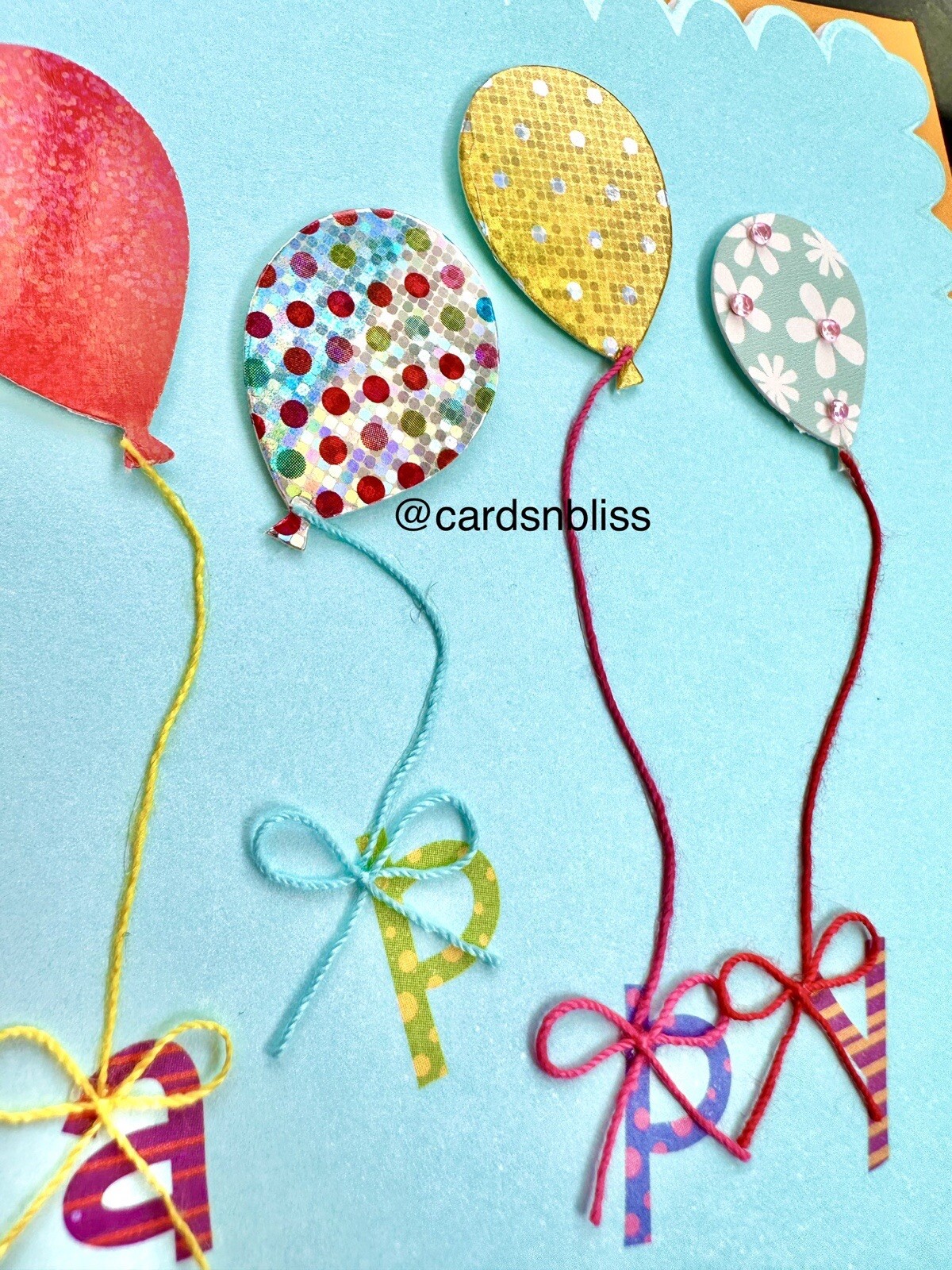 NEW Papyrus Metallic Die Cut Balloons w/ String Scalloped Birthday Card 8.50Rtl eBay