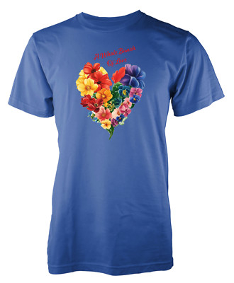 Celebrate Love and Pride with Personalized Rainbow Flowers LGBTQ T-Shirt