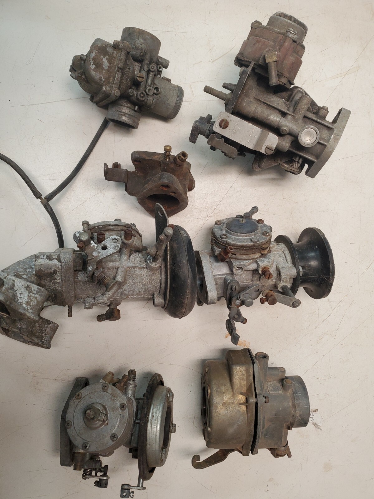 Carburetors and Parts Collection Vintage Tillotson, Rochester 34 mic
