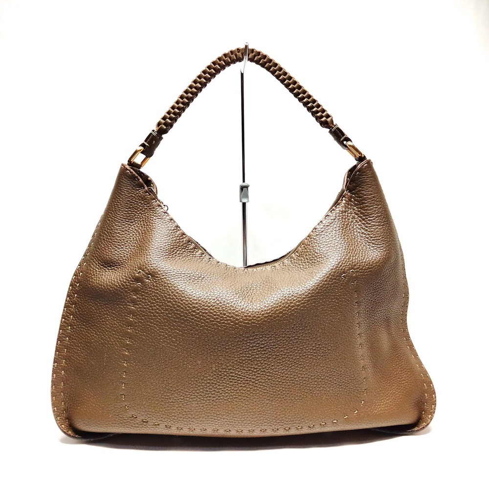 Fendi Shoulder Bag  Brown Leather 4459411