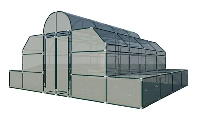 PVC Greenhouse Plans DIY Hoop House Grow Veggies Plants 18'x20' Build Your Own