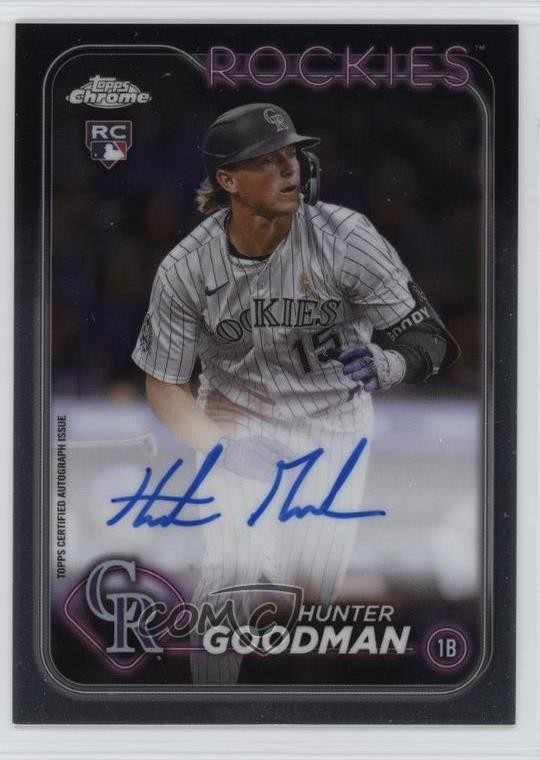 2024 Topps Chrome Rookie Hunter Goodman #RA-HG Auto RC 0hk3