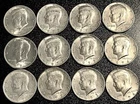 Kennedy Half Dollars 1971-74 Date Run Lot Coin (12 Coins) Mixed Mint Marks