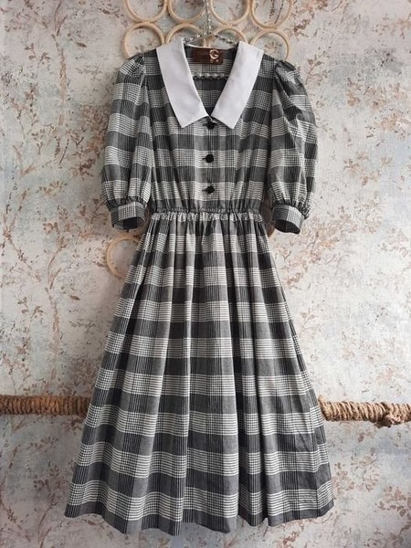 Women Susie Dress Grey Cotton 38