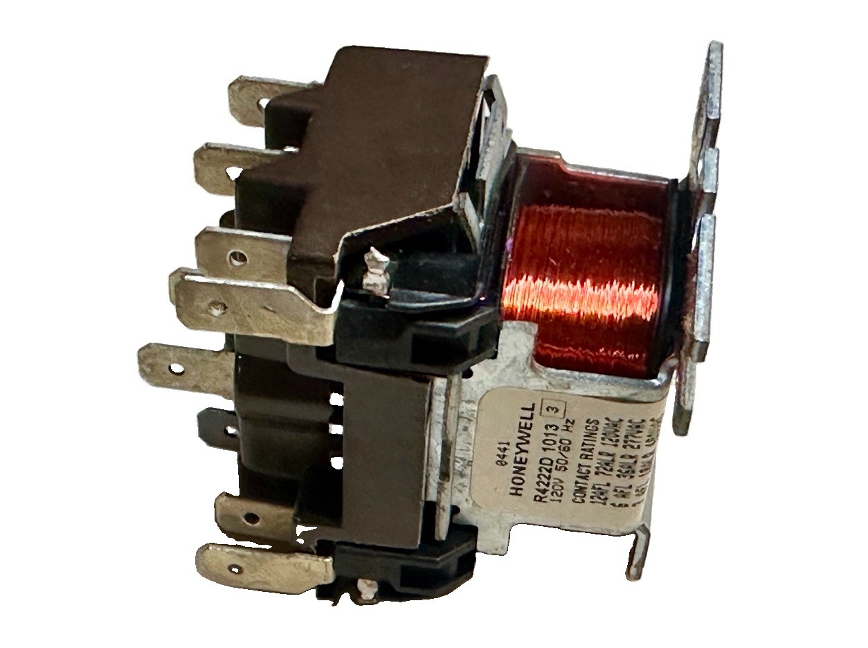Honeywell R4222 D 1013 General Purpose DPDT Relay 120V Coil 12A HVAC NOS