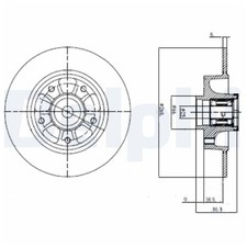 2x Bremsscheibe hinten für Renault Megane 3 BZ0/1 DZ0/1 KZ0/1 BZ CC | 26249985