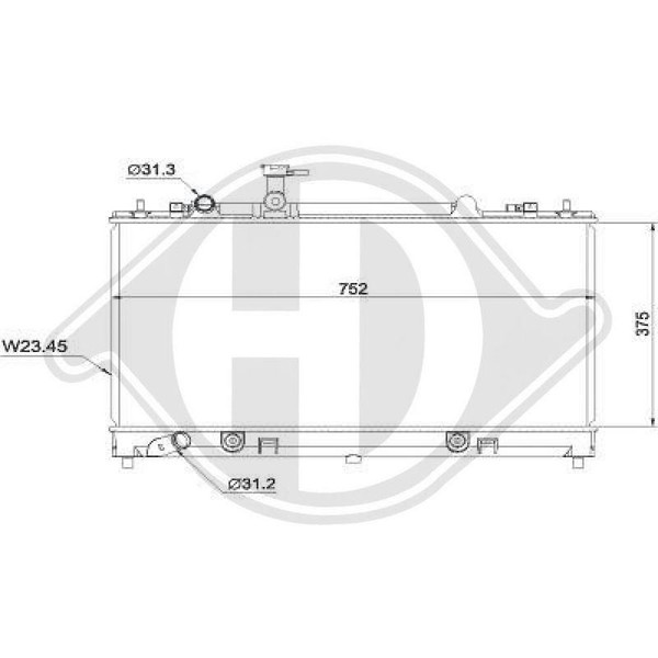 KüHler MotorküHlung Diederichs DCM2252 Diederichs Climate FüR Mazda-image