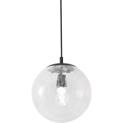 AFX Inc. PLAP09MBBK Palla 1 Light 9.5 inch Black Pendant Ceiling Light in 9 in