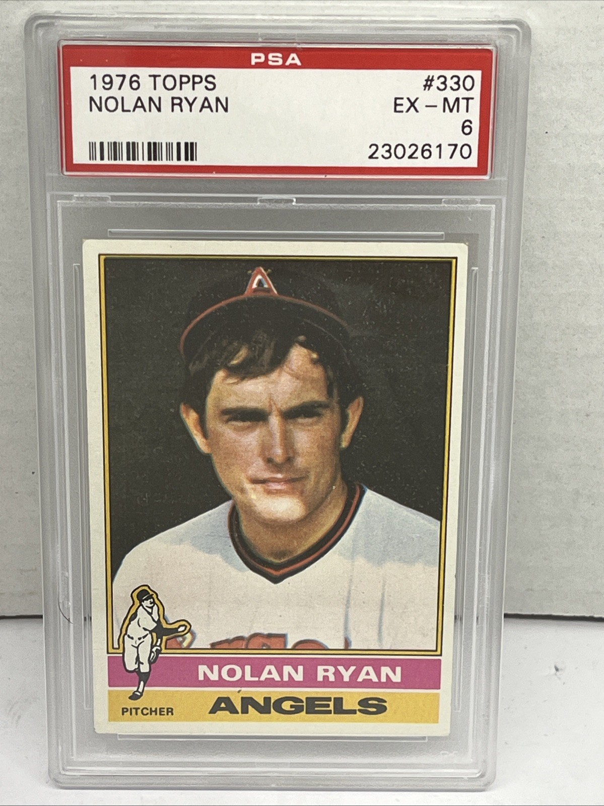 1976 Topps - Nolan Ryan (#330) California Angels PSA 6