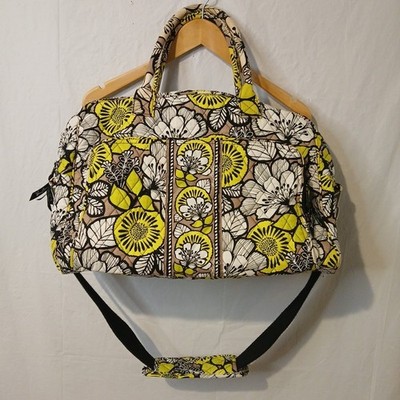Vera Bradley Weekender Large Sport Duffle Bag Retired Citron Pattern