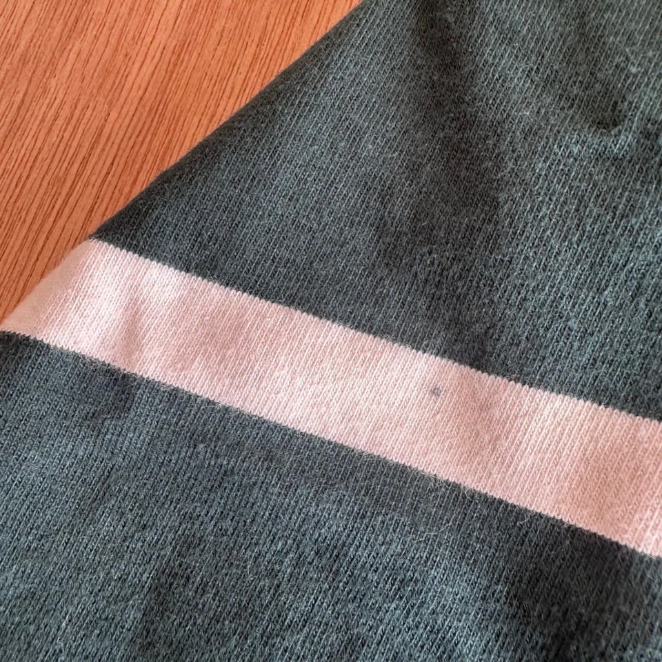 Old Navy Boys XL 14-16 Rugby Polo Shirt Green White Long Sleeve Cotton - Image 4 of 4