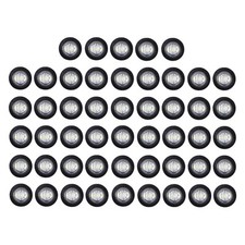 50 Pcs TMH 3/4 Inch Mount White LED Clearance Markers Bullet Marker lights, side