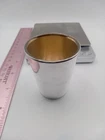 Vintage Reed & Barton Sterling Silver & Glass Lined Shot Glass X77 Monogrammed