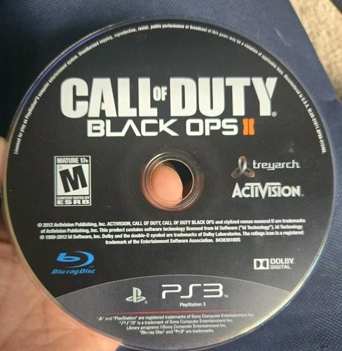 Call Of Duty Black Ops II PS3 Playstation Video Game Blu-Ray Disc By Activision