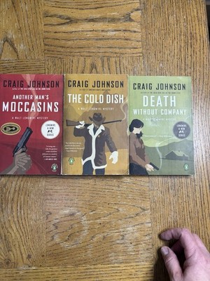 Craig Johnson Longmire 3 Paperback Lot: Death, Cold Dish, Moccasins
