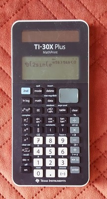 Texas Instruments TI-30X Plus MathPrint Schulrechner, Schwarz, Display, Solar
